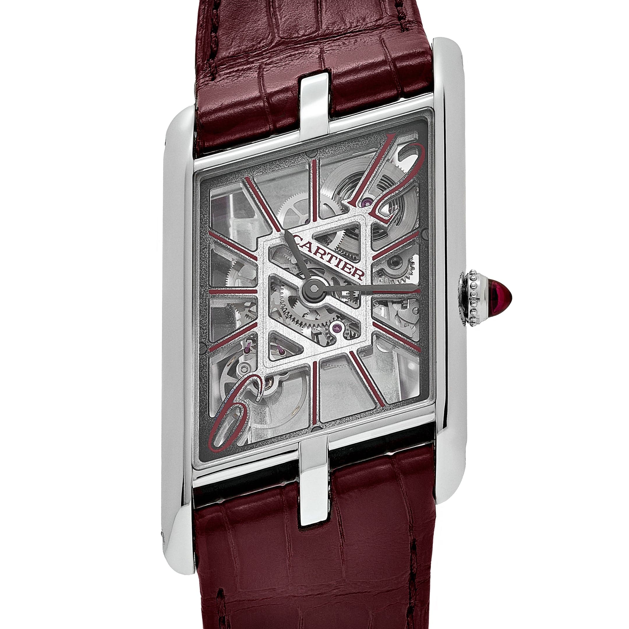 Cartier Tank Asymétrique Large WHTA0023 Platinum Skeleton Dial Limited Edition of 60 (2025)