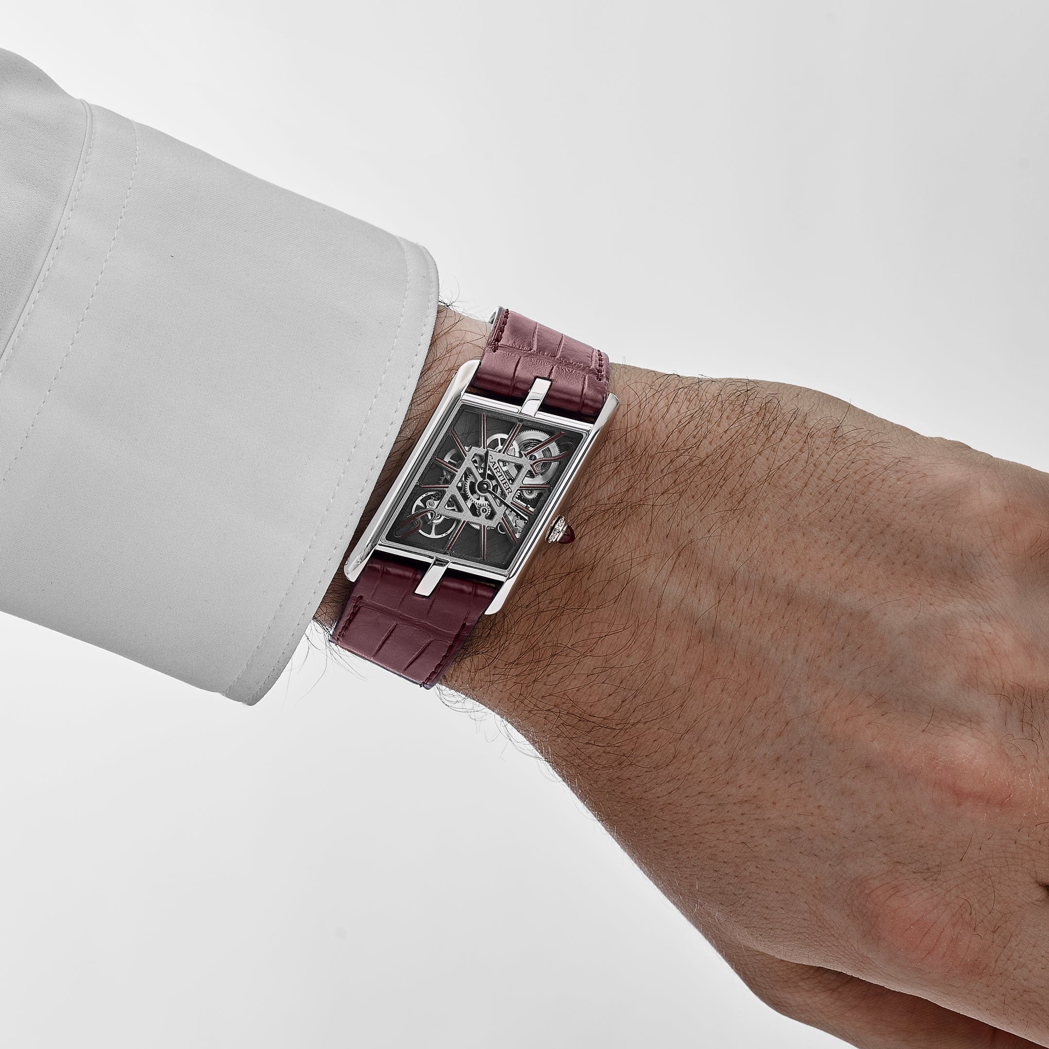 Cartier Tank Asymétrique Large WHTA0023 Platinum Skeleton Dial Limited Edition of 60 (2025)