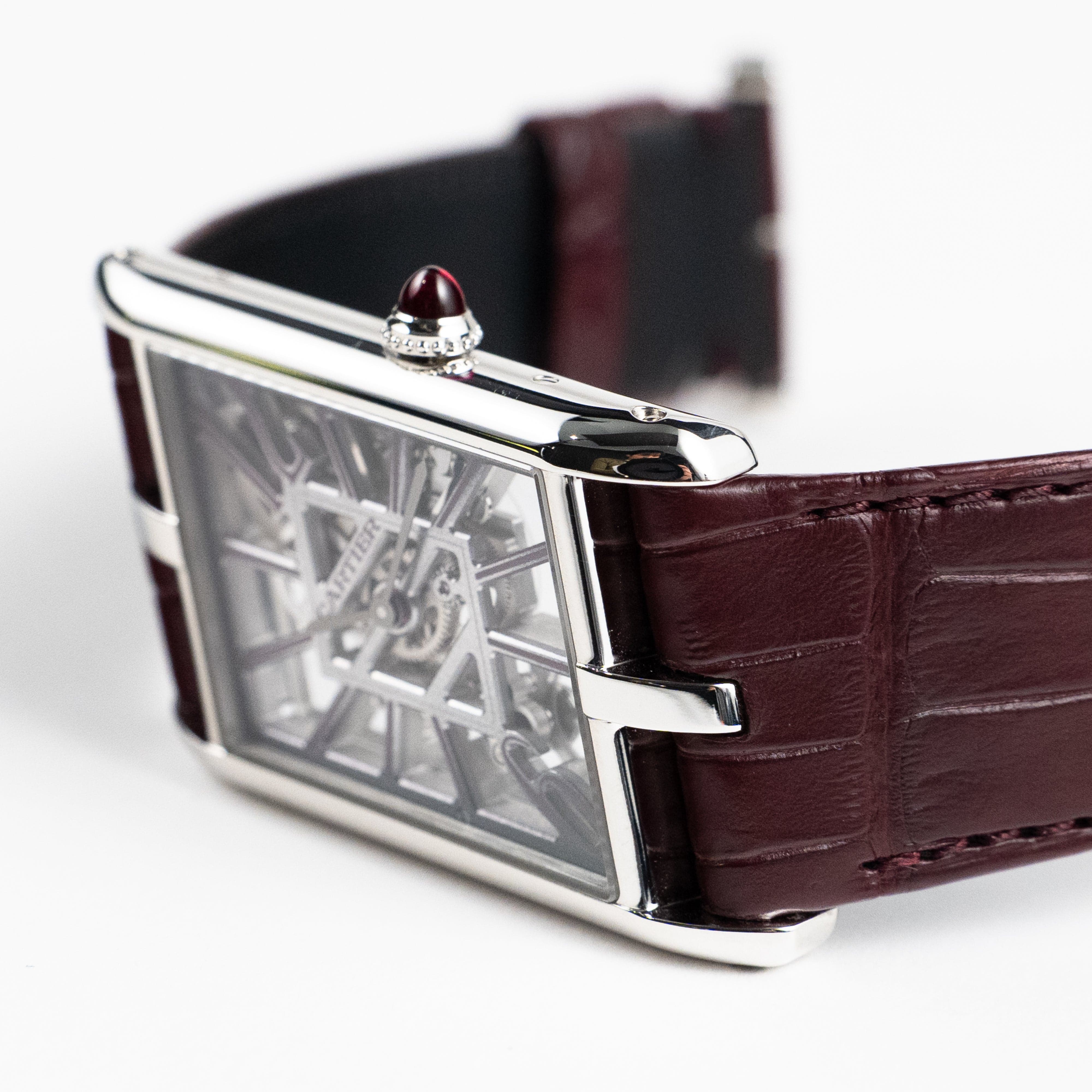 Cartier Tank Asymétrique Large WHTA0023 Platinum Skeleton Dial Limited Edition of 60 (2025)