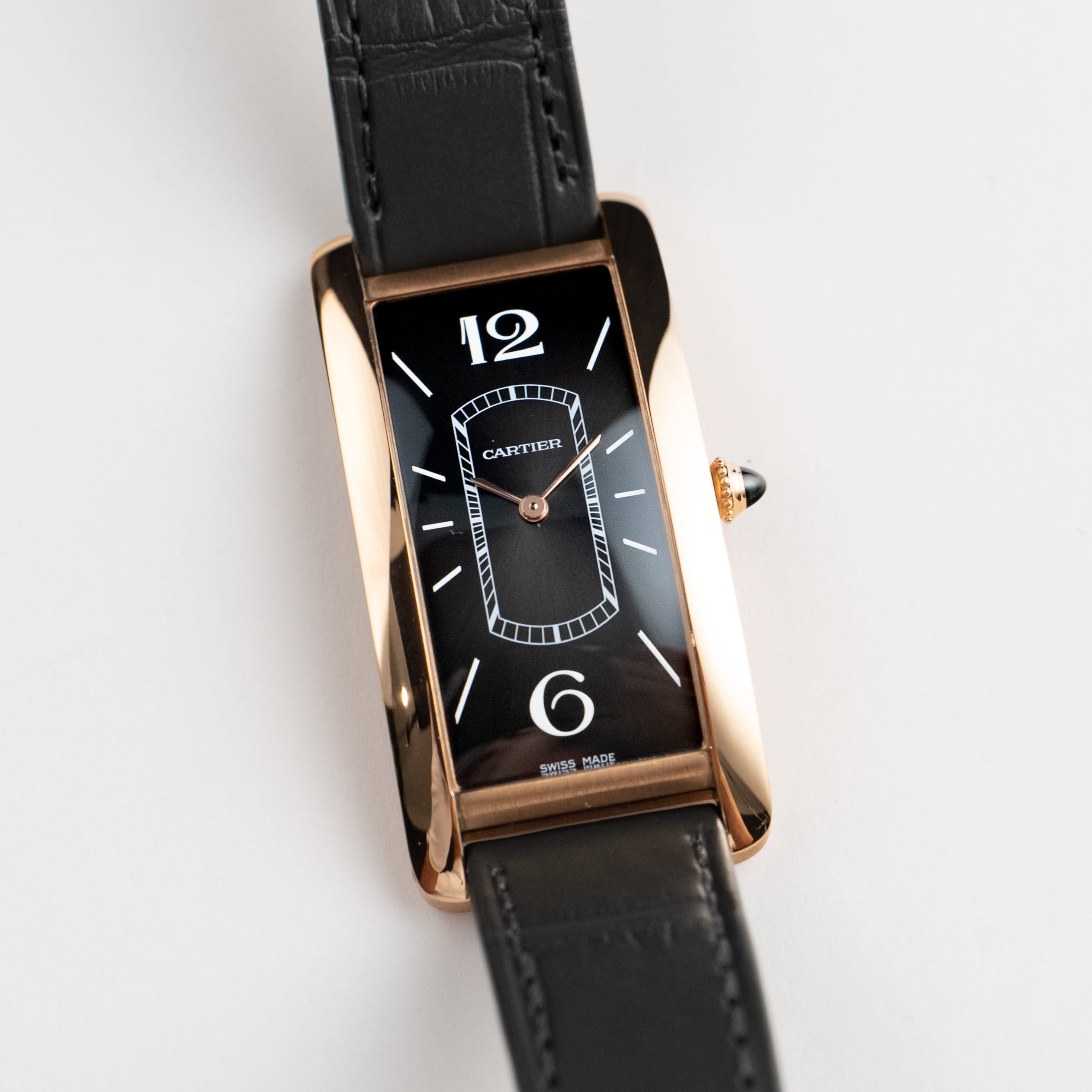 Cartier Tank Cintree WGTA0025 Rose Gold Black Dial (2023) – Wrist