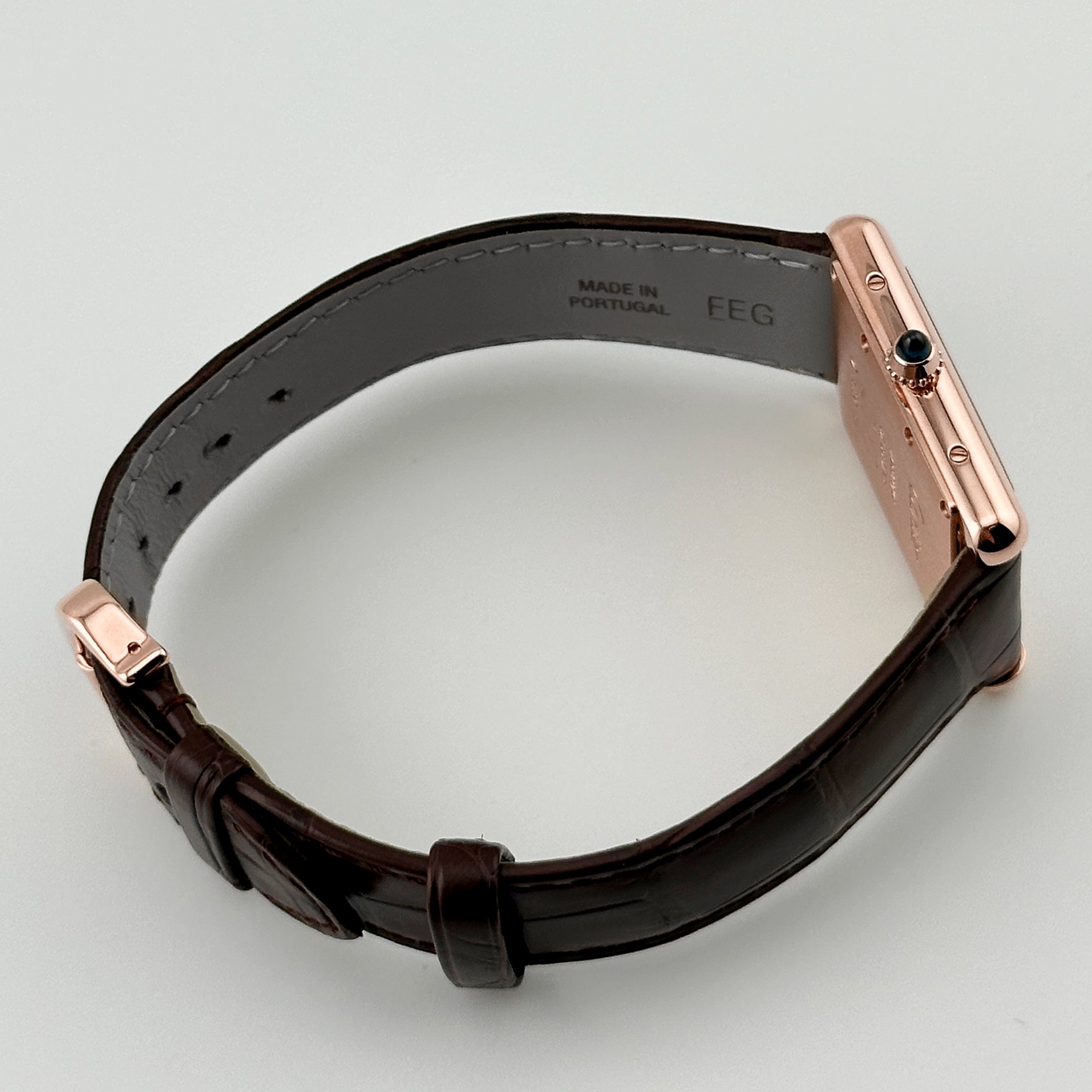 Cartier Tank a Guichets WGTA0237 Platinum Alligator Strap Limited