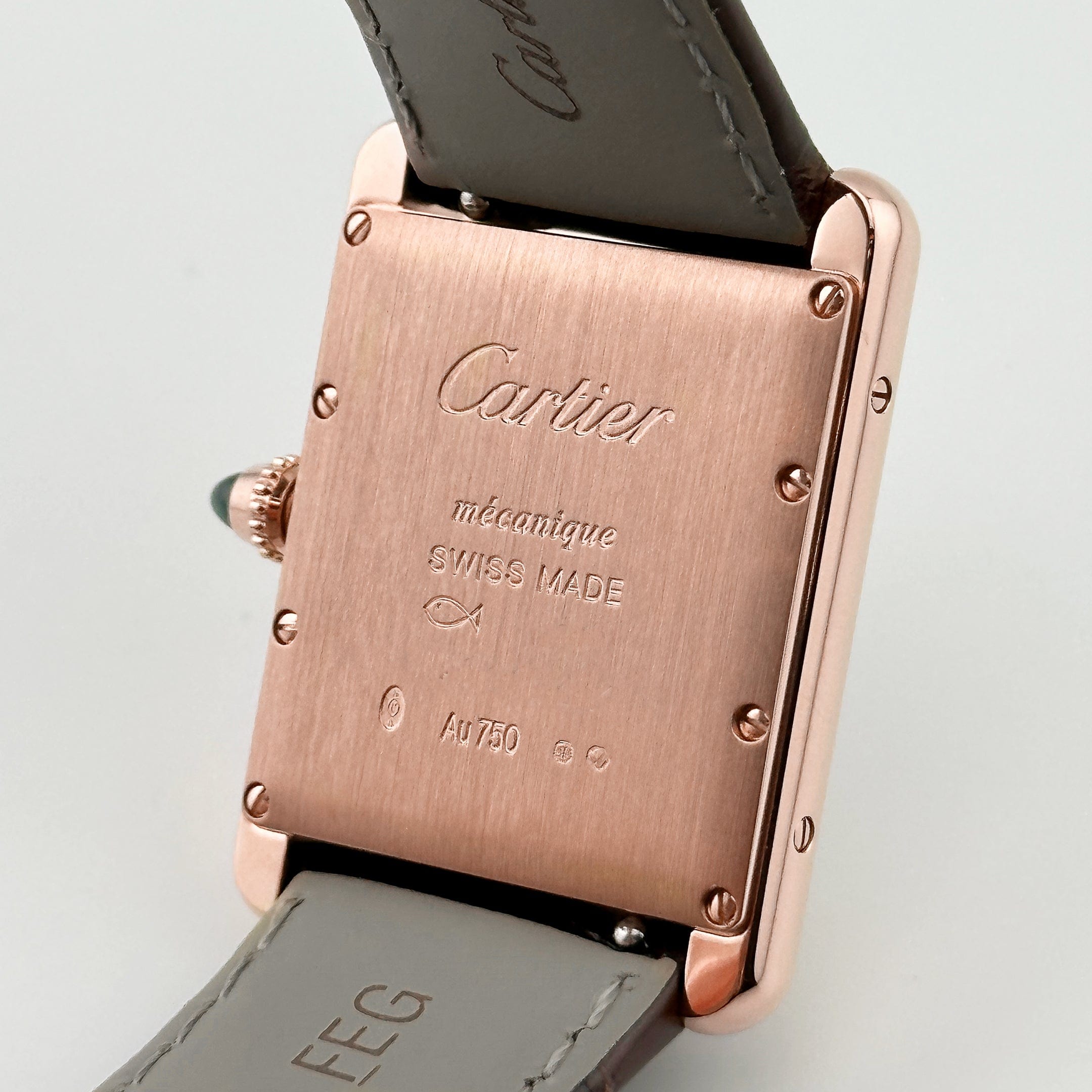 Cartier Tank a Guichets WGTA0237 Platinum Alligator Strap Limited