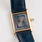 Cartier Tank Louis LM WGTA0058 Rose Gold Silvery-Blue Dial (2022)