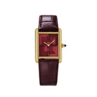 Cartier Tank Louis LM WGTA0093 Yellow Gold Red Dial (2022)