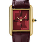Cartier Tank Louis LM WGTA0093 Yellow Gold Red Dial (2022)