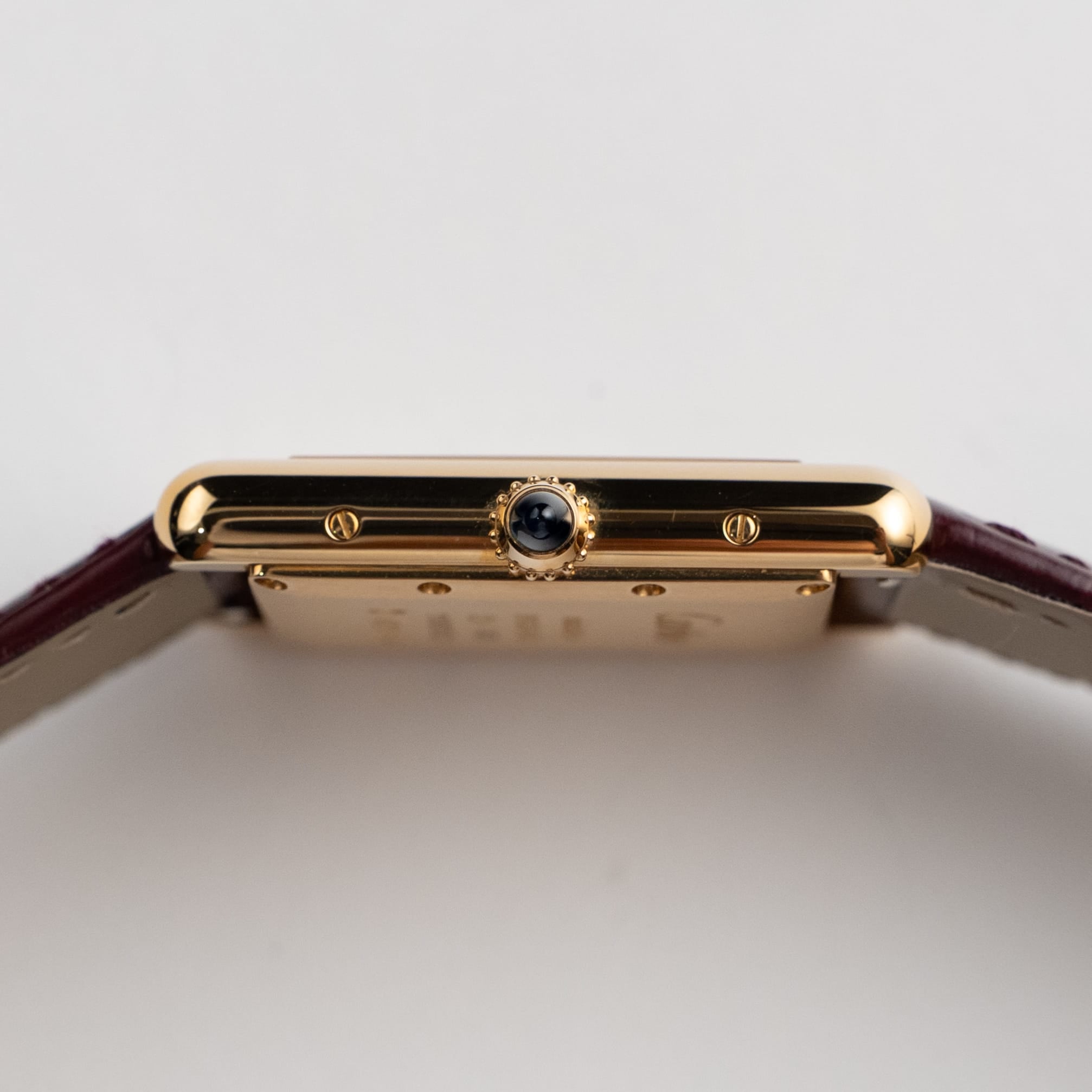 Cartier Tank a Guichets WGTA0237 Platinum Alligator Strap Limited
