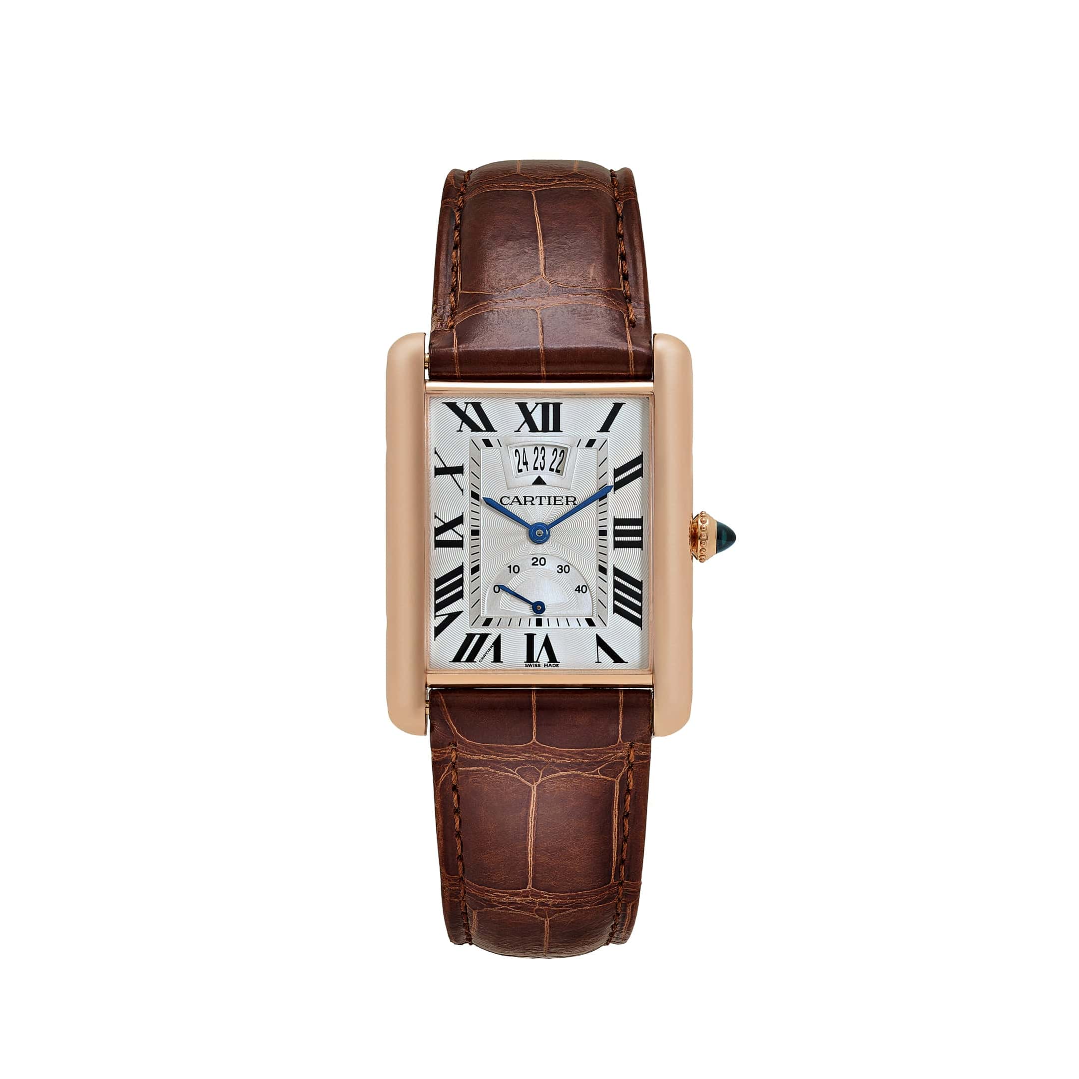 Cartier Tank Asymetrique Large WHTA0028 Rose Gold Skeleton Dial