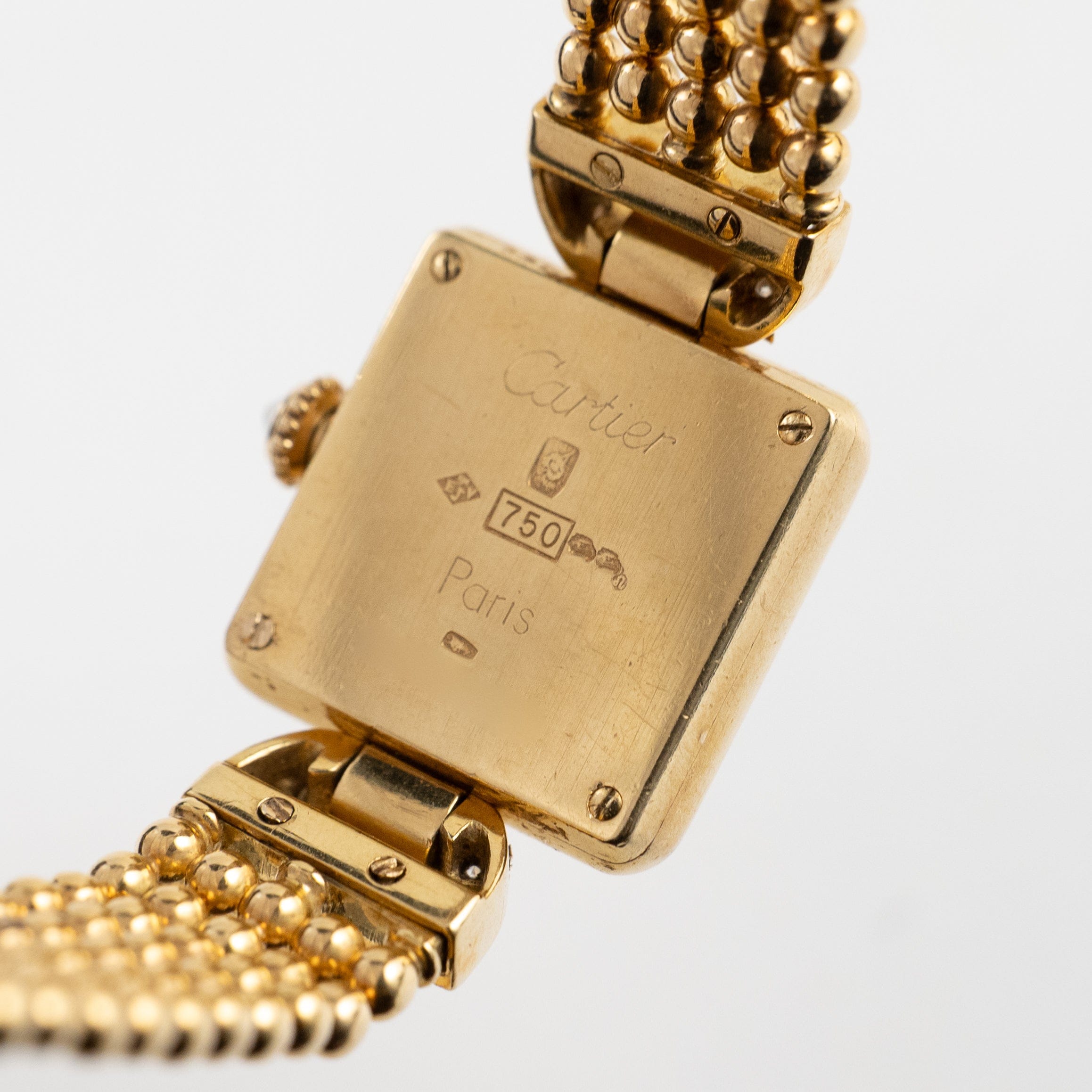 テ*ー様 vintage Cartier Cドゥカルティエブローチ 750YG Cartier Trocadéro Vintage 'Ladies' Yellow Gold White Dial Diamond