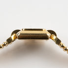 Cartier Trocadéro Vintage 'Ladies' Yellow Gold White Dial Diamond Bezel