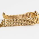 Cartier Trocadéro Vintage 'Ladies' Yellow Gold White Dial Diamond Bezel