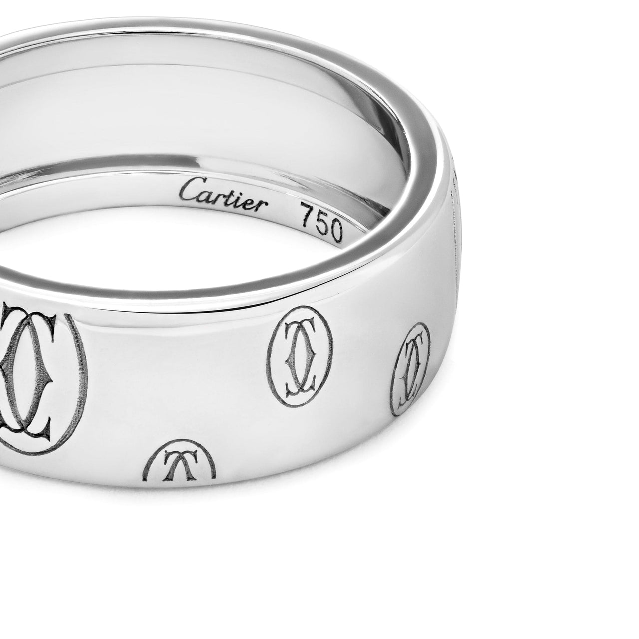 CRB4216500 - Étincelle de Cartier wedding band - Platinum, diamonds -  Cartier