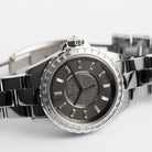 Chanel J12 H3155 Chromatic Ceramic Titanium Grey Baguette Diamond Dial and Bezel