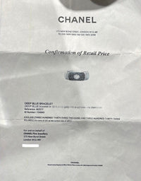 Thumbnail for Chanel Oval Diamond and Sapphire White Gold Cuff Bangle J62577