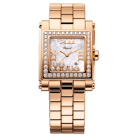 Thumbnail for Luxury Watch Chopard Happy Sport Square Quartz Baguette Ladies' 275322-5002 Wrist Aficionado