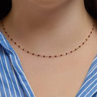 Thumbnail for Classic Gigi Necklace in Bordeaux