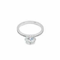 Thumbnail for Cushion Cut Diamond White Gold Ring