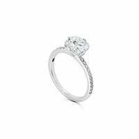 Thumbnail for Cushion Cut Diamond White Gold Ring