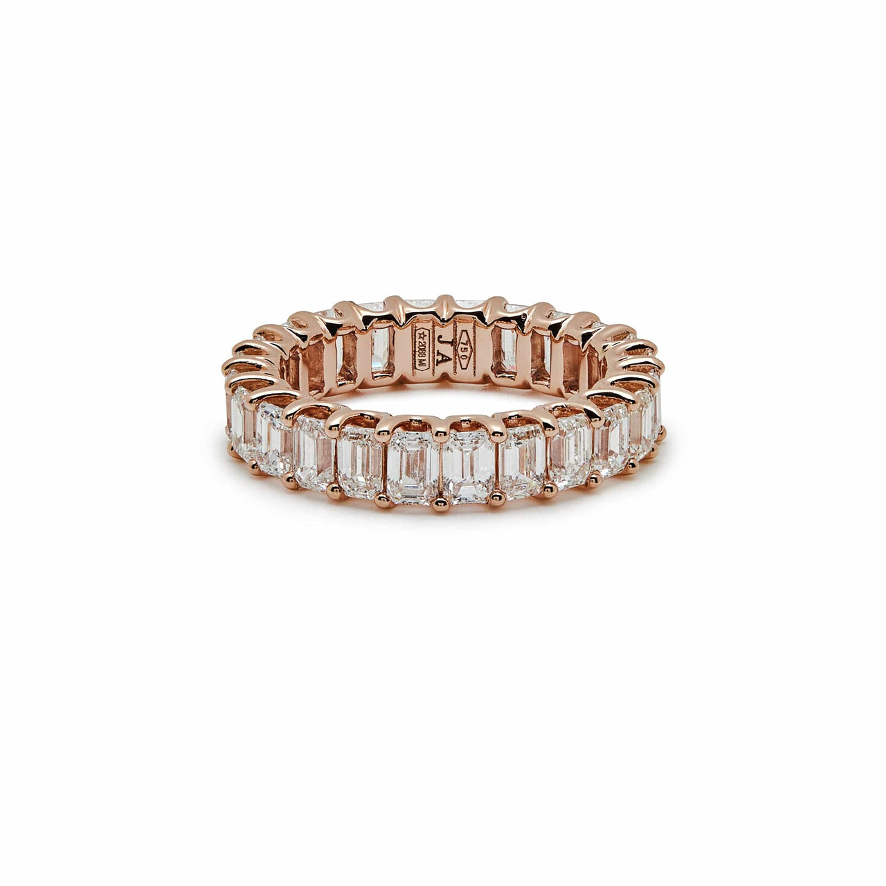 Diamond and Rose Gold Eternity Band