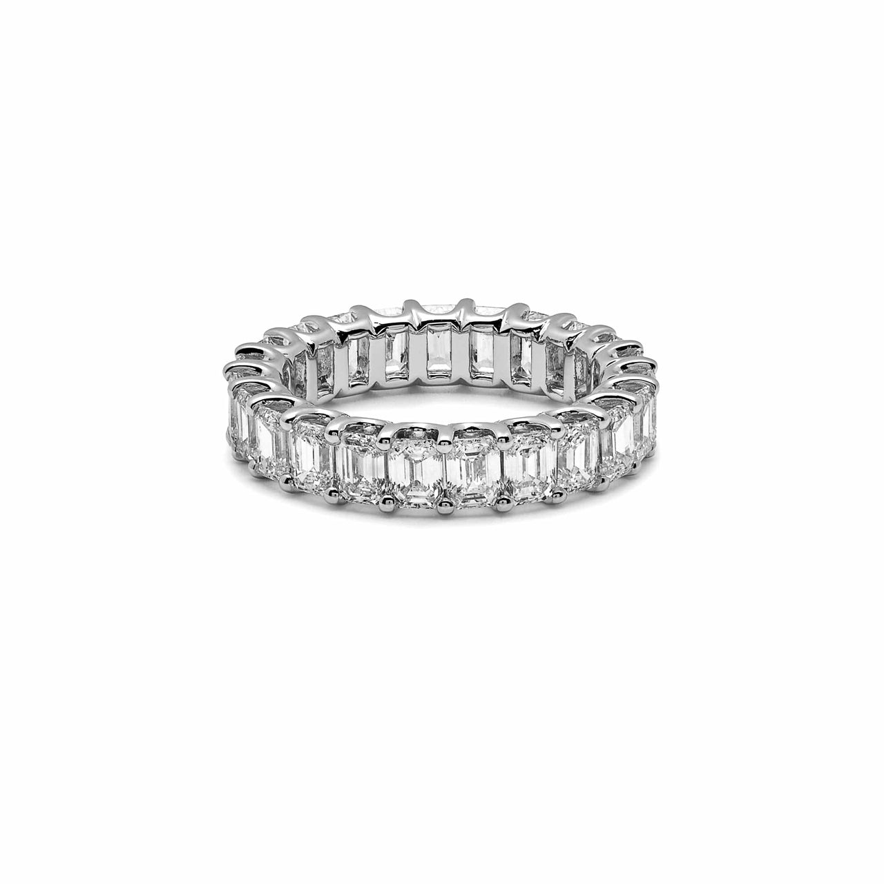 Diamond and White Gold Eternity Band