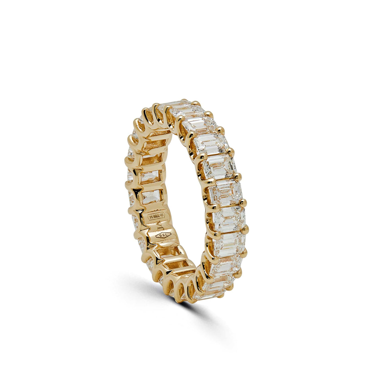 Diamond and Yellow Gold Eternity Band