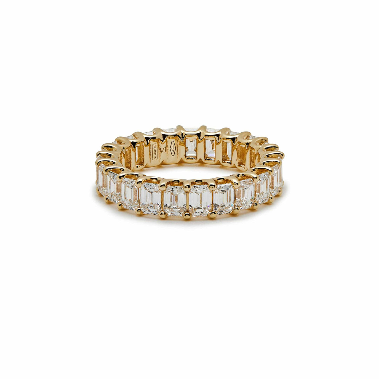 Diamond and Yellow Gold Eternity Band