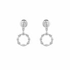 Diamond Circular Cut-Out Earrings