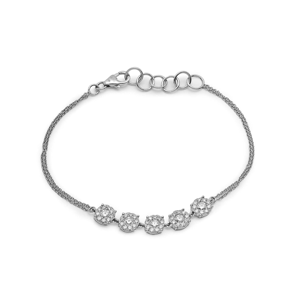 Diamond Cluster Bracelet