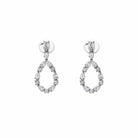 Diamond Pear Cut-Out Earrings