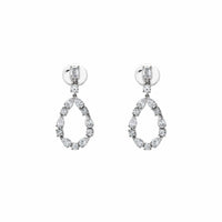 Thumbnail for Diamond Pear Cut-Out Earrings