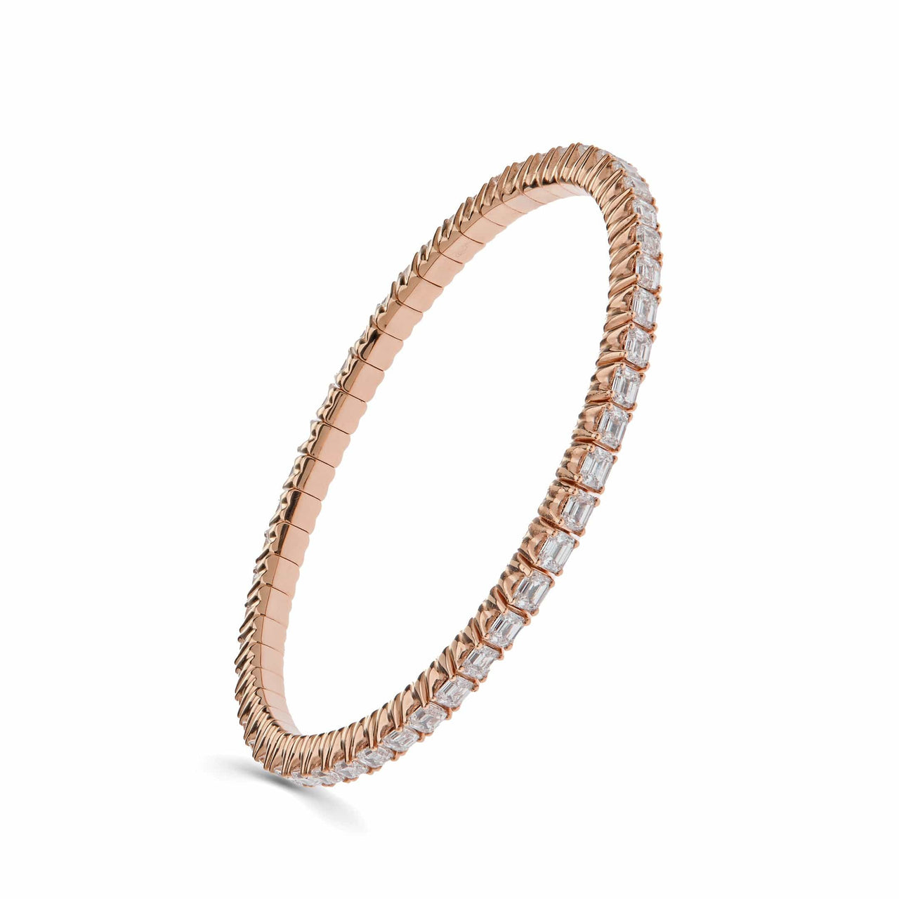 Diamond Rose Gold Bangle