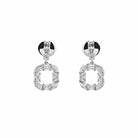 Diamond Square Cut-Out Earrings