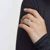 Thumbnail for Diamond Twist White Gold Ring