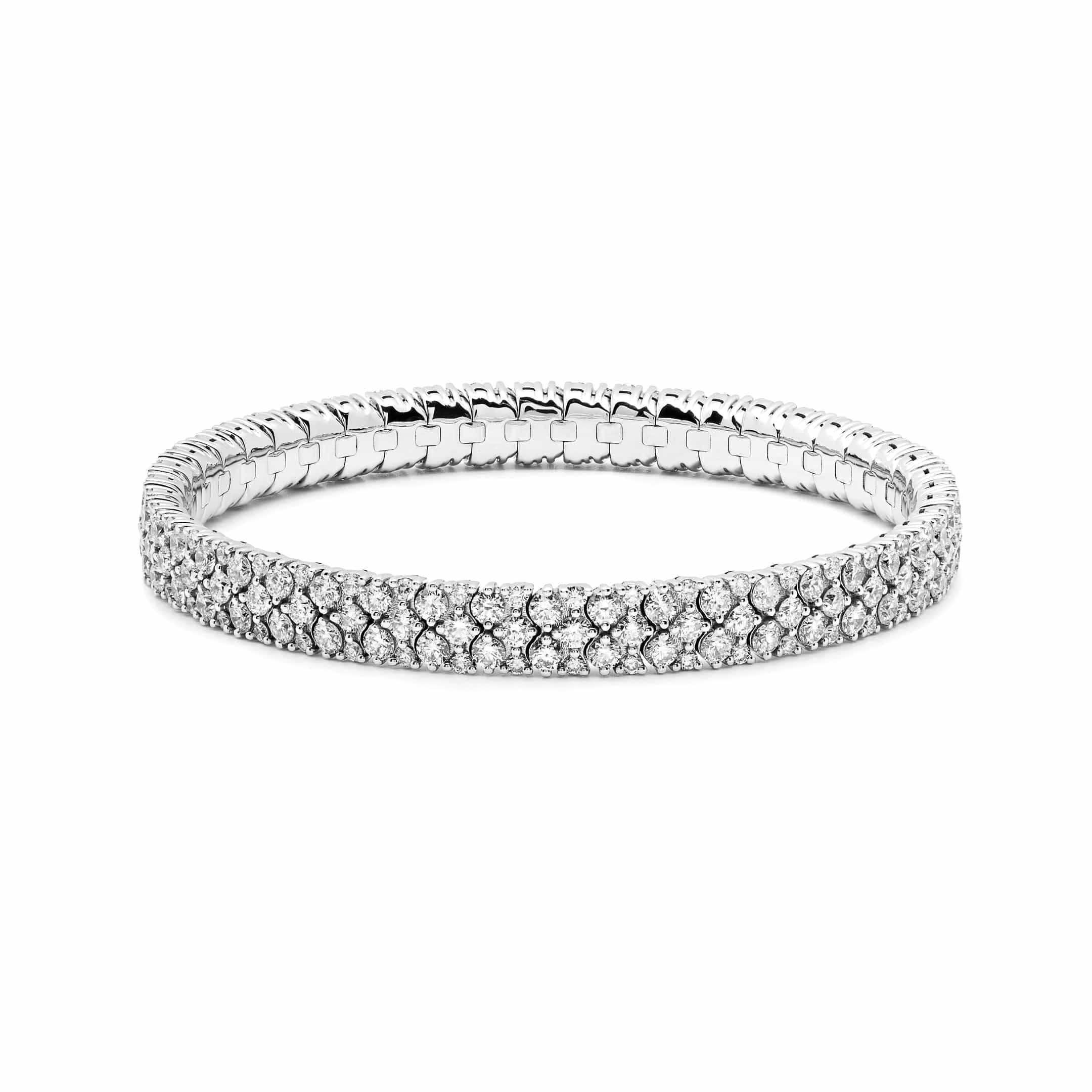 Diamond Wave Stretchy Tennis Bracelet