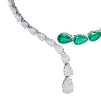 Thumbnail for Emerald and Diamond Collar Necklace