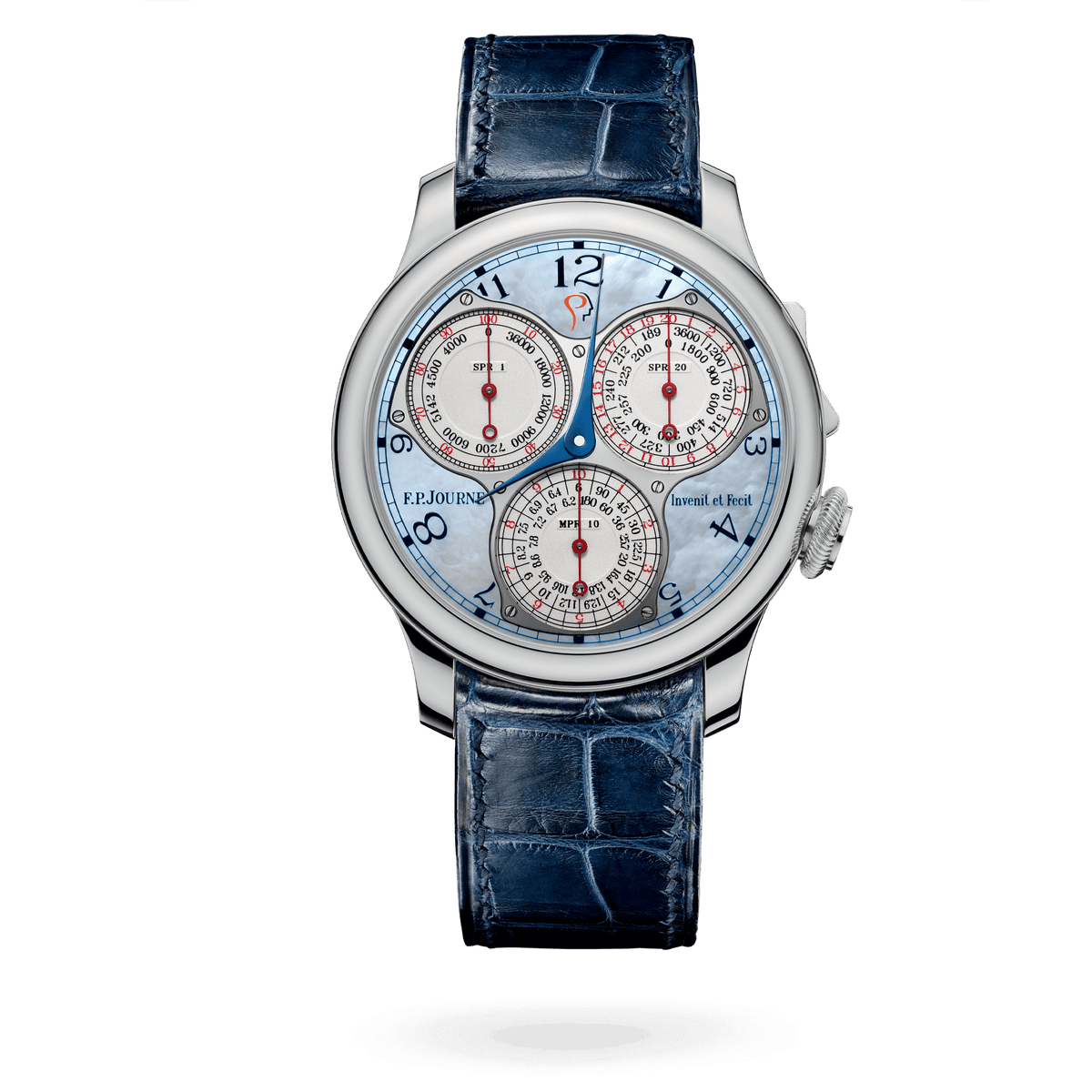 F.P. Journe Centigraphe Souverain ICM 2016 Platinum Blue Mother of Pearl Dial