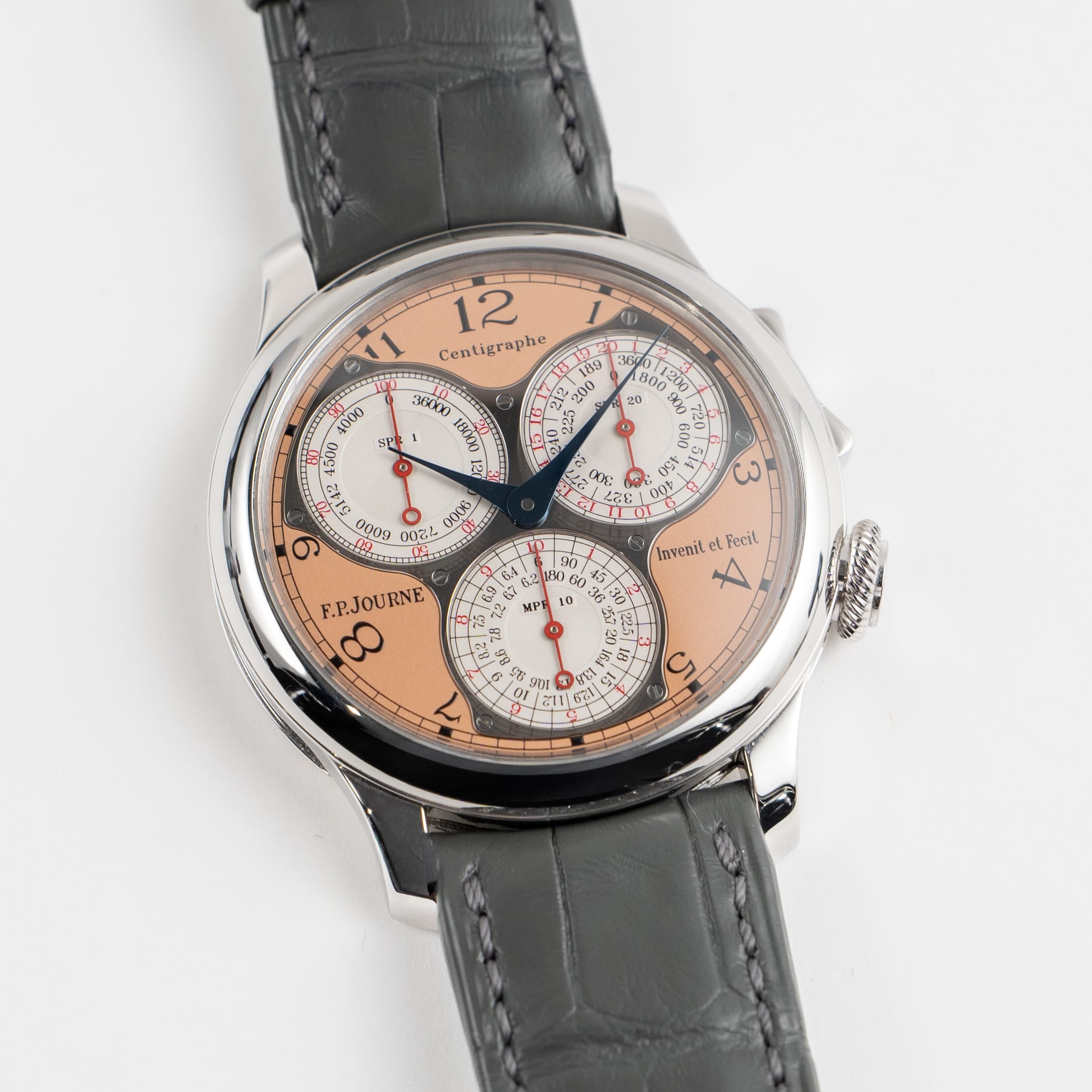 F.P.Journe Centigraphe Souverain Ref. CT Platinum Salmon Dial