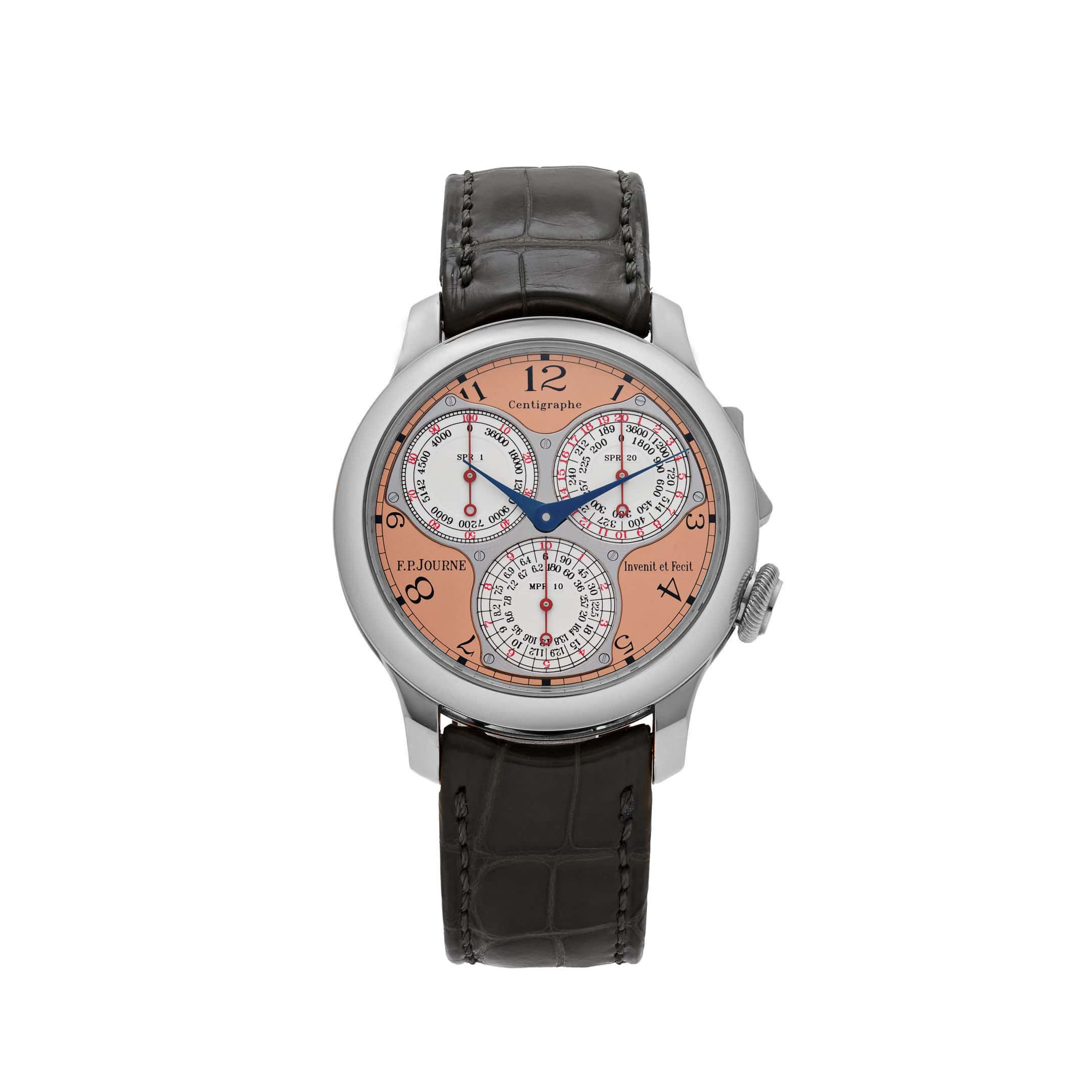 F.P.Journe Centigraphe Souverain Ref. CT Platinum Salmon Dial