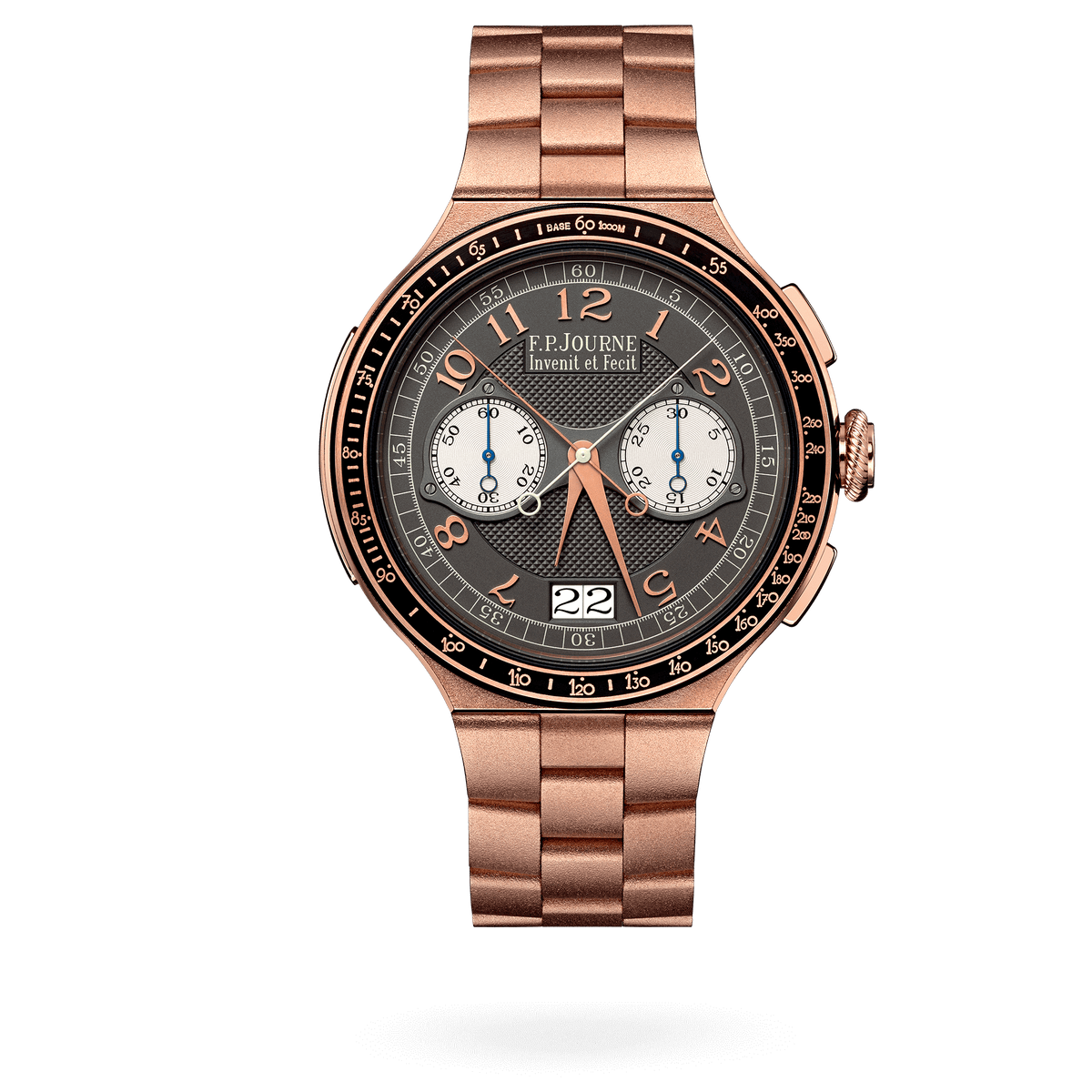 F.P. Journe Chronographe Rattrapante Ref. CM Rose Gold Grey Dial