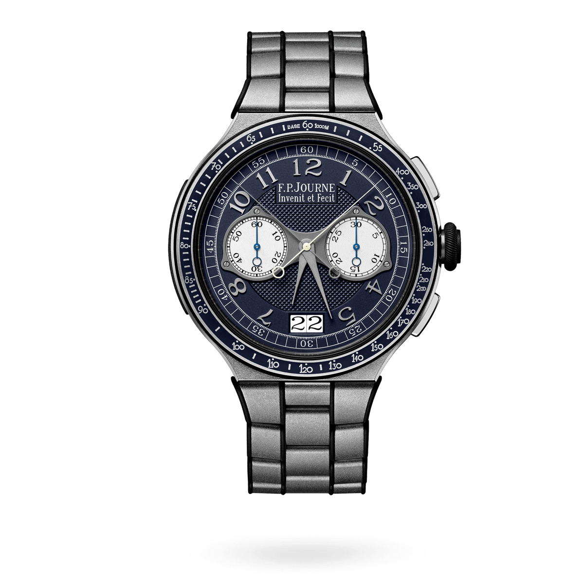 F.P. Journe Chronographe Rattrapante Ref. CMS/CM Linesport Platinum Blue Dial
