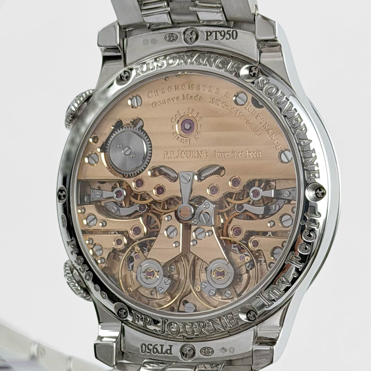 F.P.Journe Chronomètre À Résonance Ref. RQ Platinum Salmon Dial