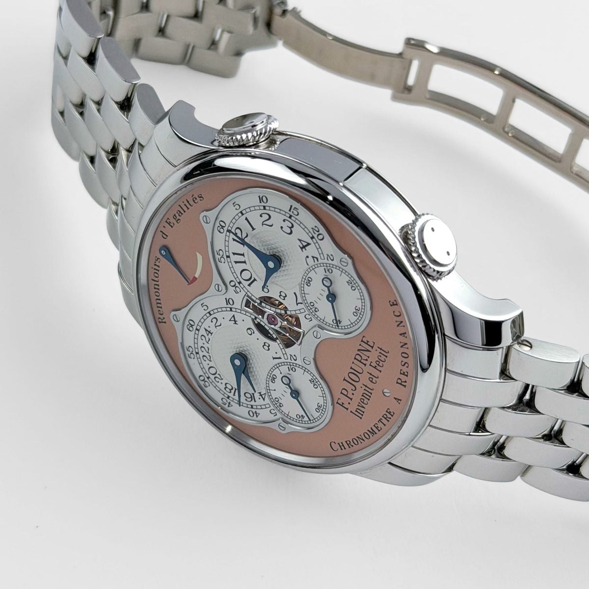 F.P.Journe Chronomètre À Résonance Ref. RQ Platinum Salmon Dial