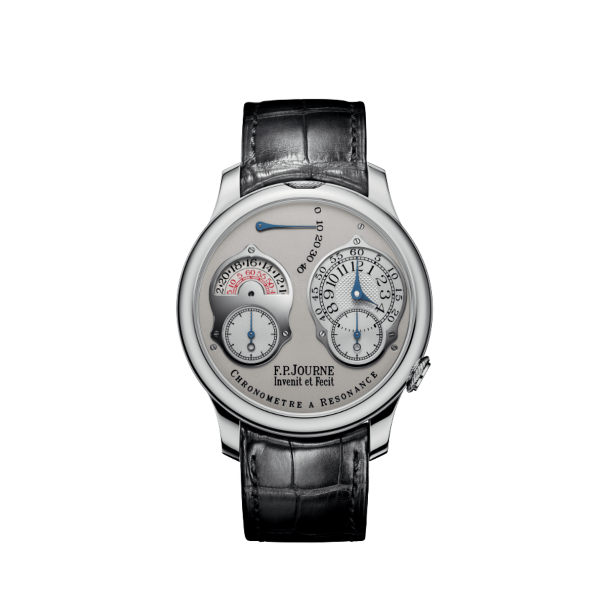 F.P.Journe Chronomètre À Résonance Ref. RT Parking Meter Platinum Grey Dial