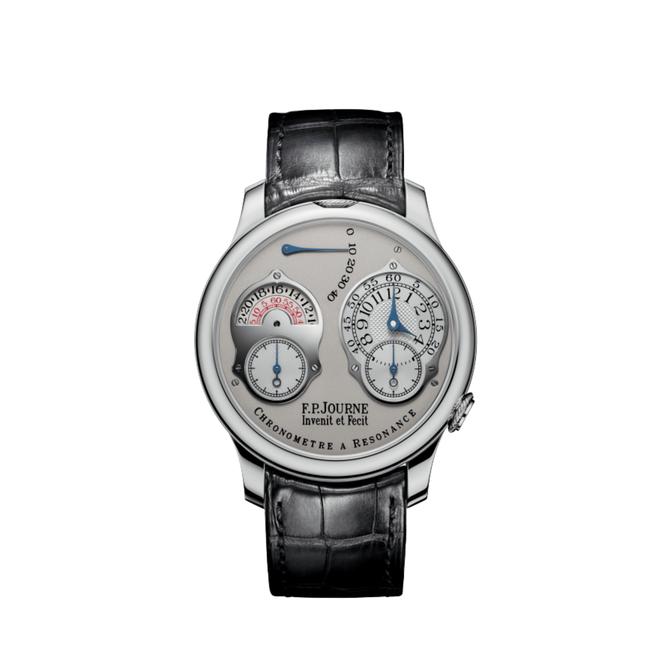 F.P.Journe Chronomètre À Résonance Ref. RT Parking Meter Platinum Grey Dial