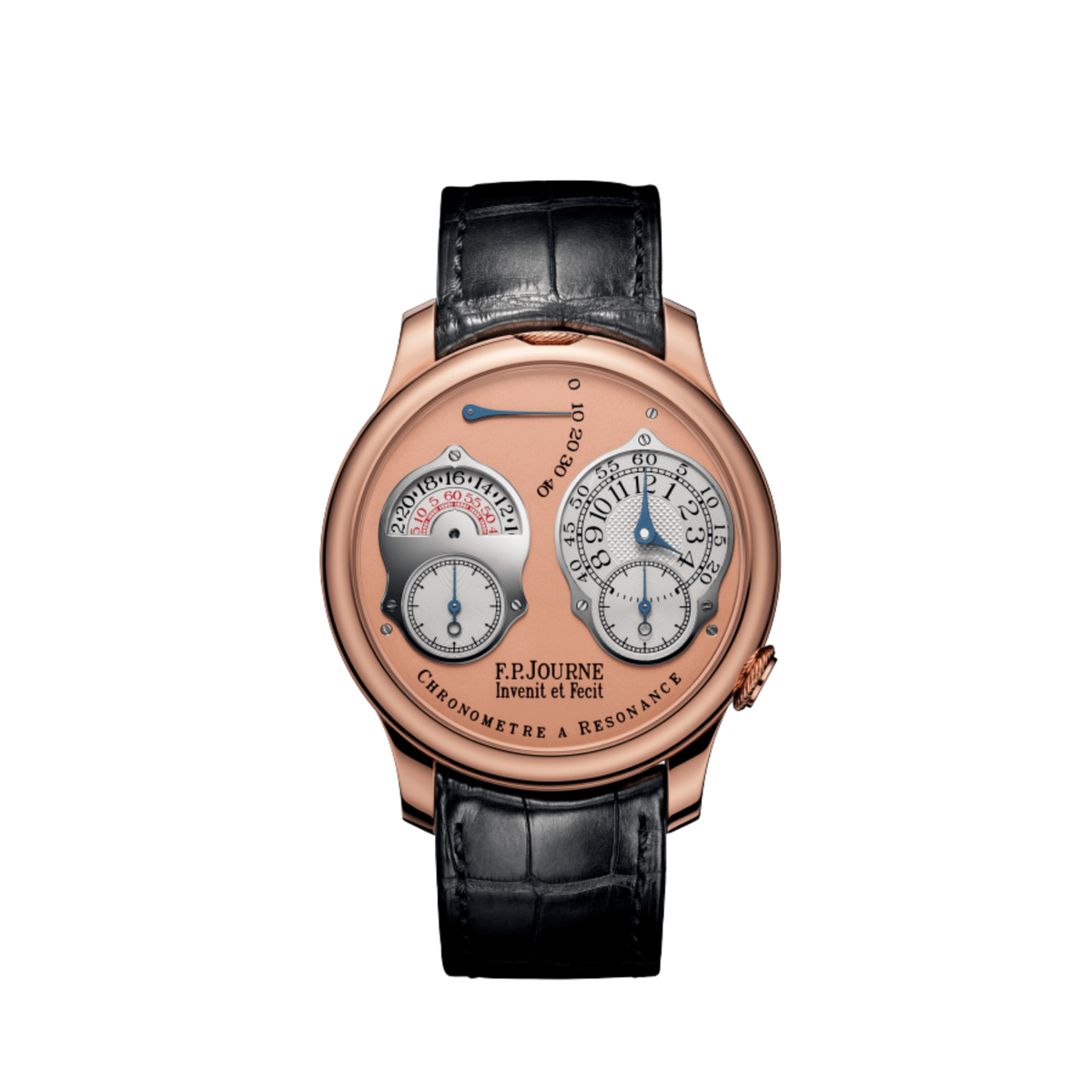 F.P.Journe Chronomètre À Résonance Ref. RT Parking Meter Rose Gold Salmon Dial