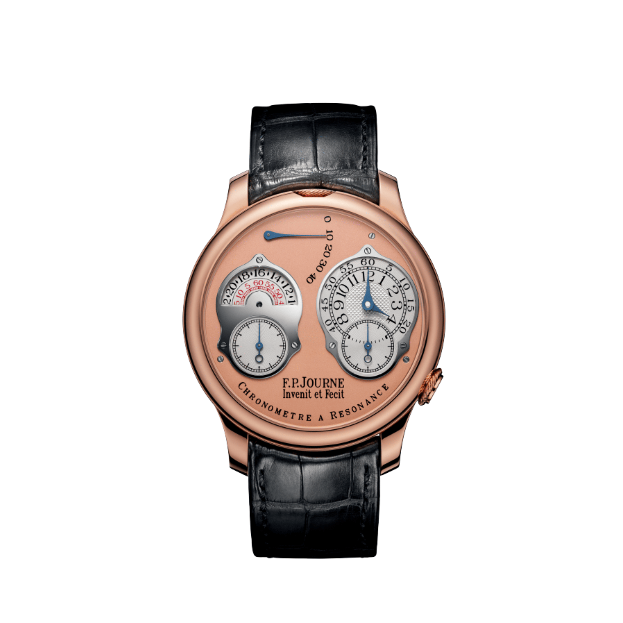 F.P.Journe Chronomètre À Résonance Ref. RT Parking Meter Rose Gold Salmon Dial