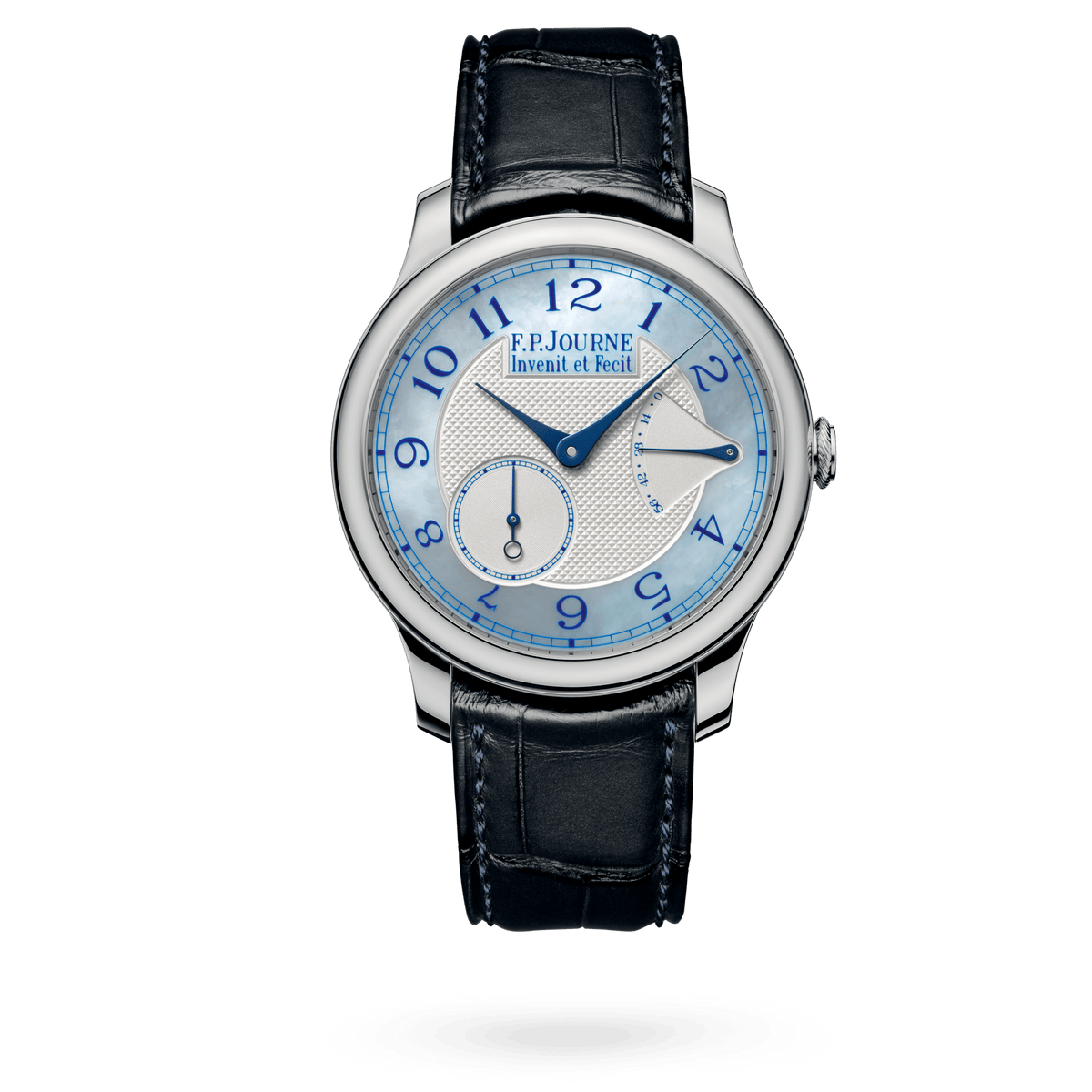 F.P. Journe Chronomètre Souverain Nacre Ref. CS Boutique Platinum Blue Mother of Pearl Dial