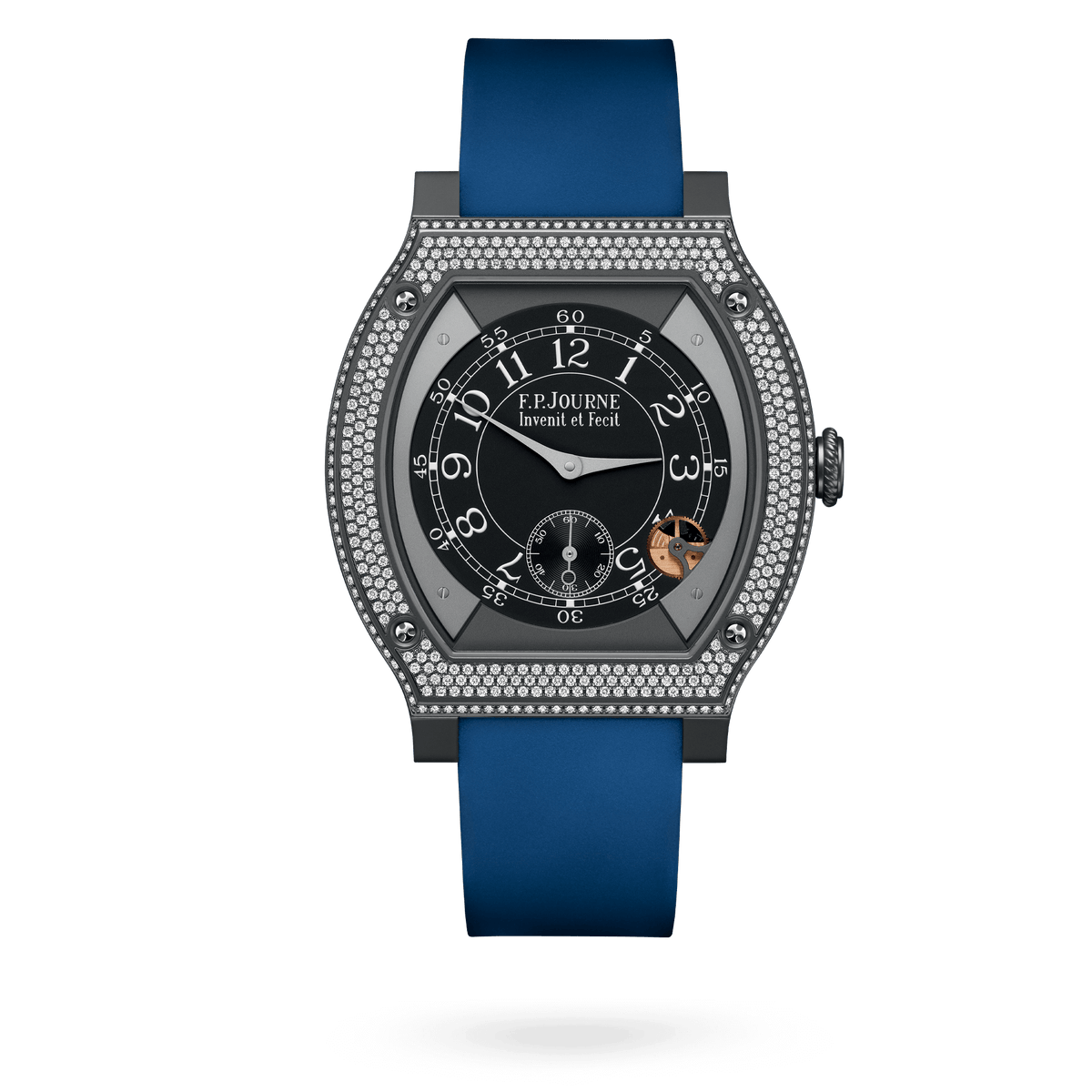 F.P. Journe Élégante 48 mm Titalyt Set with Diamonds Ref. ELHT Titanium Black Dial (2026)