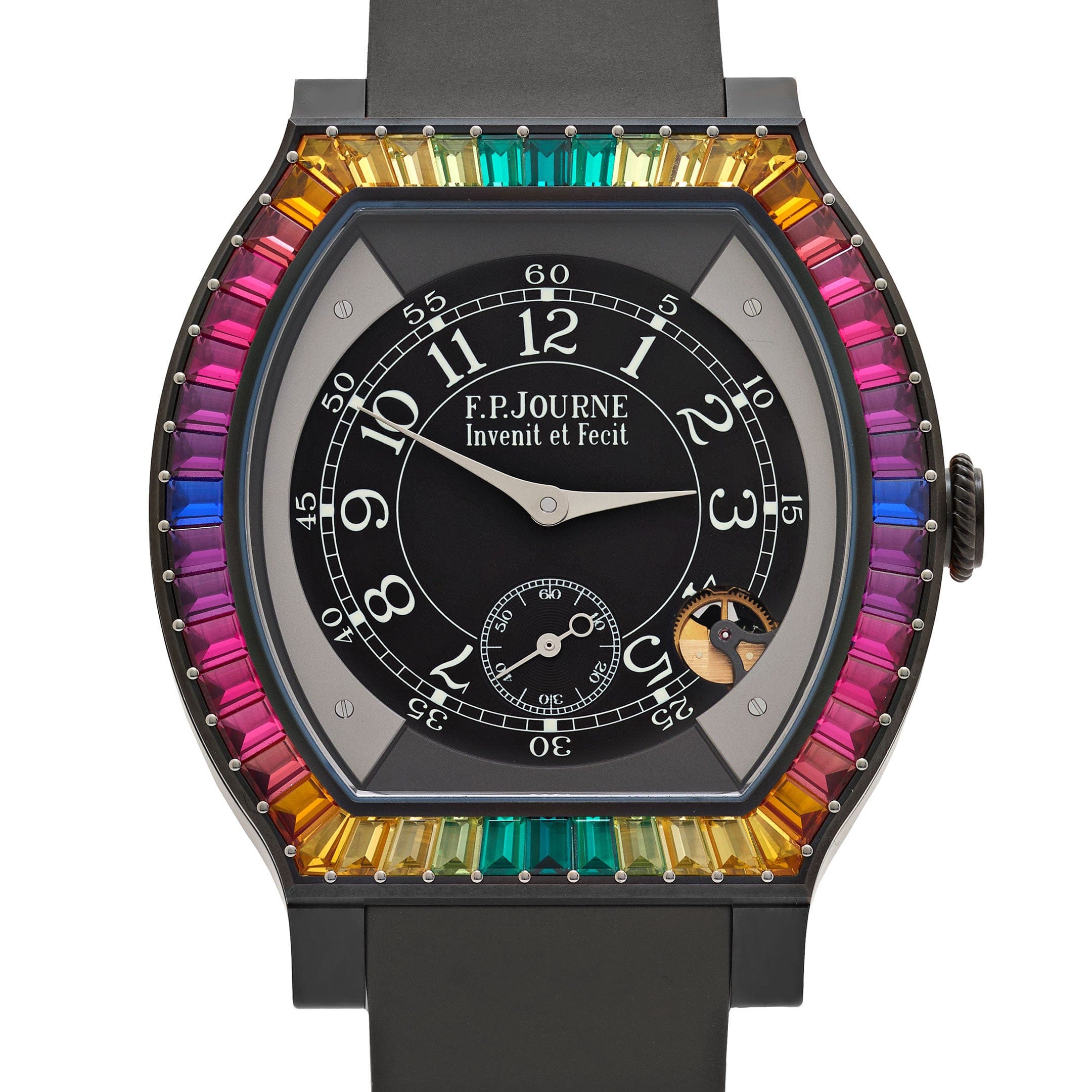 F.P.Journe Élégante 48 Ref. ELHT 'Gino's Dream' Titalyt Luminescent Black Dial Rainbow Bezel (2025)