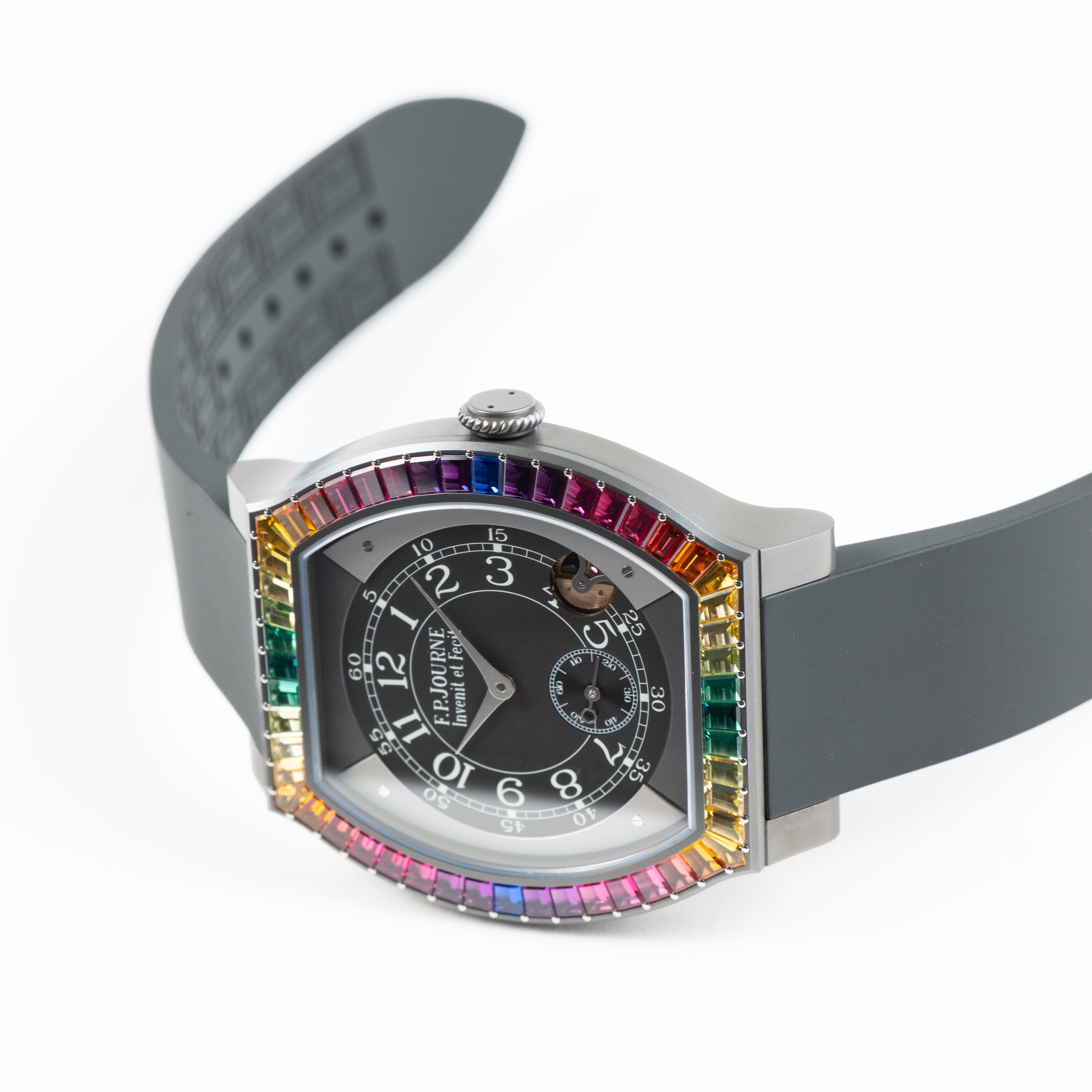 F.P.Journe Élégante 48 Ref. ELHT 'Gino's Dream' Titalyt Luminescent Black Dial Rainbow Bezel (2025)