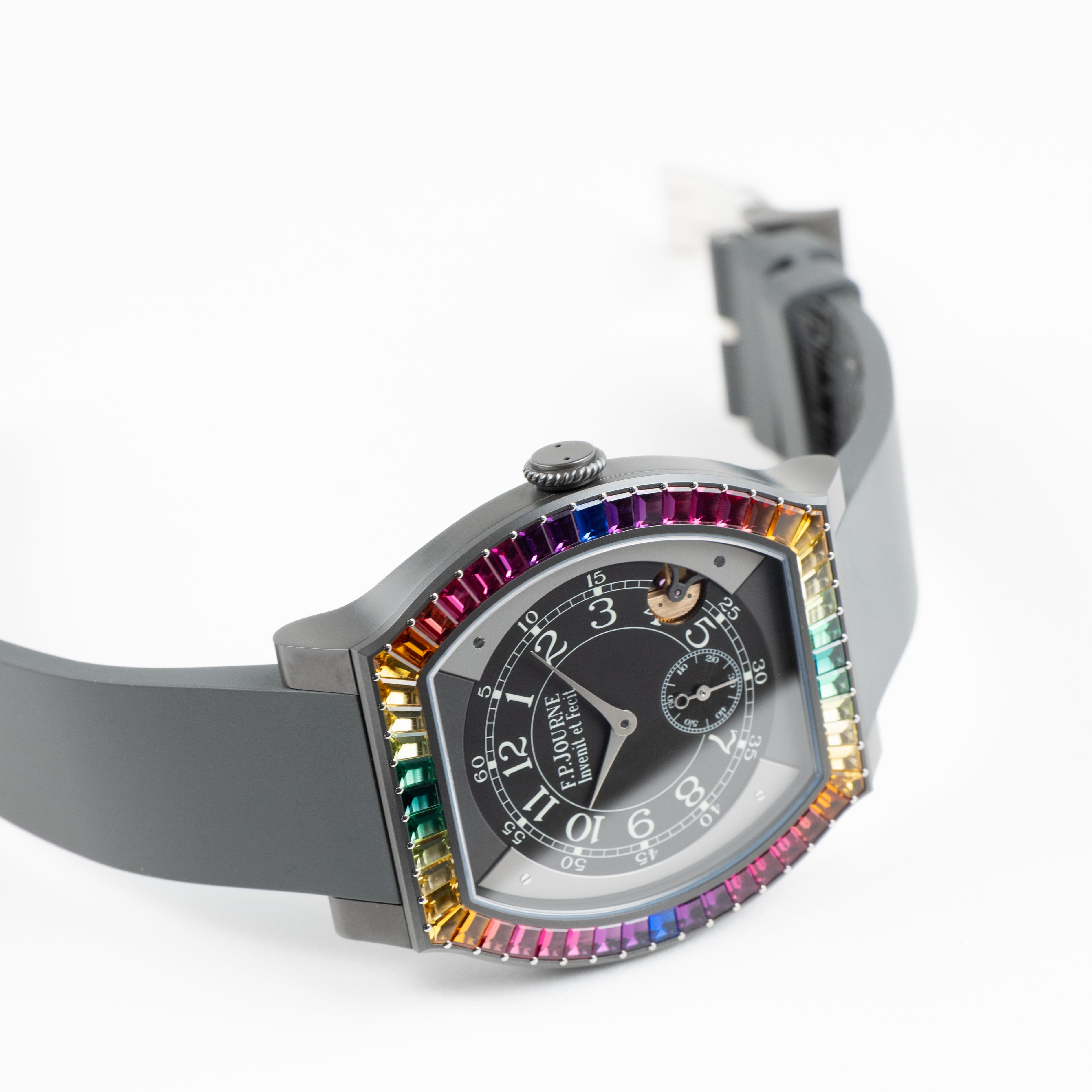 F.P.Journe Élégante 48 Ref. ELHT 'Gino's Dream' Titalyt Luminescent Black Dial Rainbow Bezel (2025)